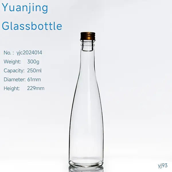 Trustworthy manufacturer 250ml mineral water glass bottle sparkling spring water glass bottle 250ml glass juice bottles